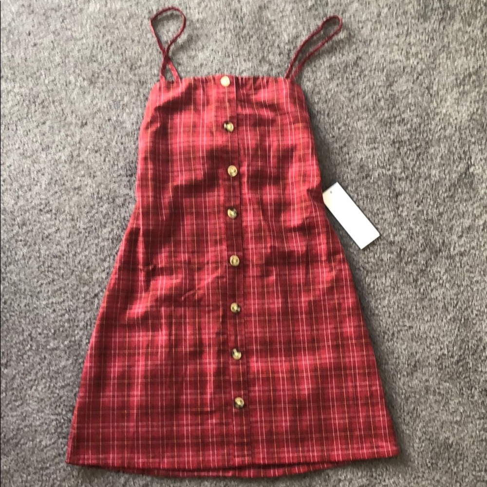 *NWT* Goodnight Macaroon - Plaid Dress w/ Bow